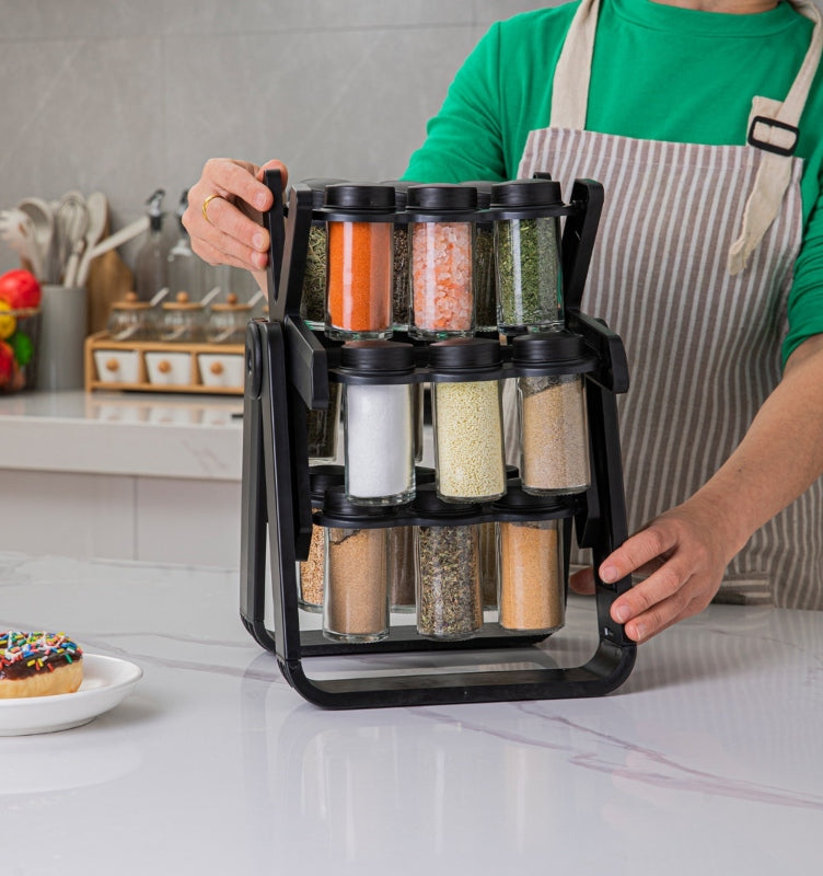 Rotating ferris wheel seasoning rack set spice rack - Prozone