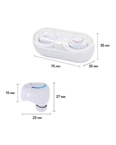 Qi8 twins earphones earbuds bluetooth headphones+charger box