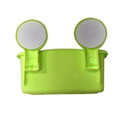 Multicolor storage rack magic suction cup - green