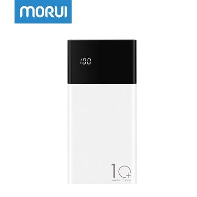 Morui ml10 power bank 10000mah with led smart screen display
