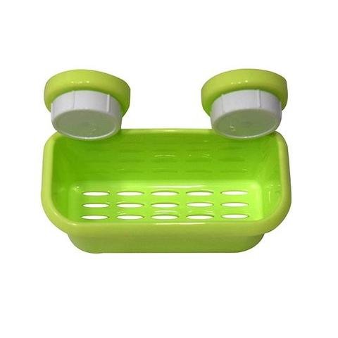 Multicolor storage rack magic suction cup - green
