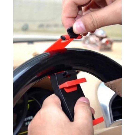 Pack of 2 car steering wheel mobile holder multicolor
