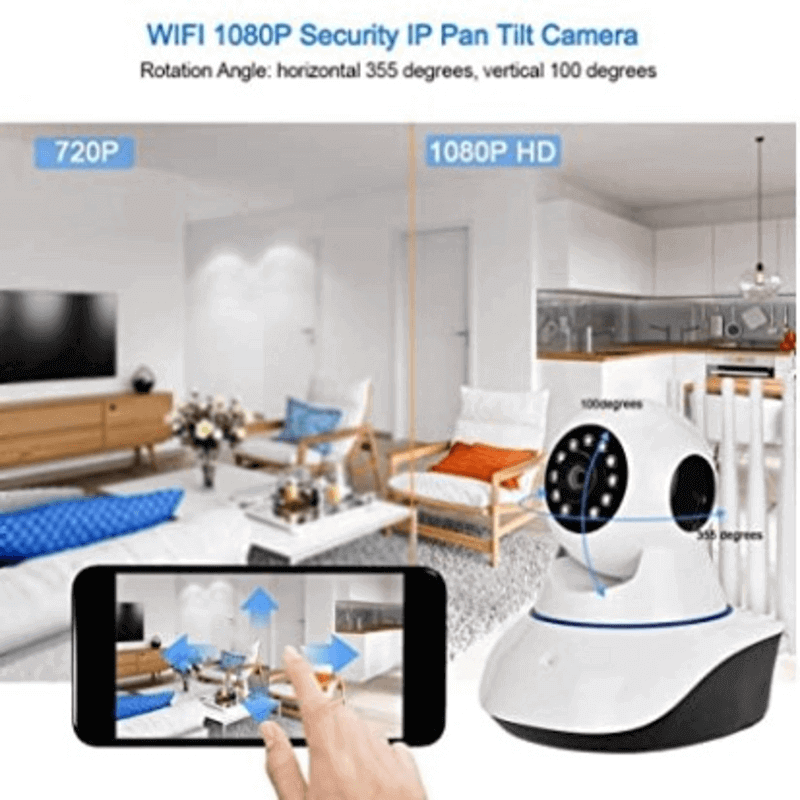 Night vision smart cctv wireless camera 5 antenna 2mp 1080p full hd