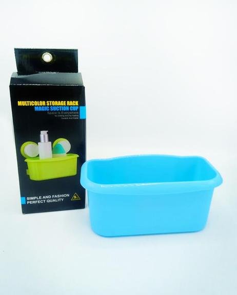 Multicolor storage rack magic suction cup - green