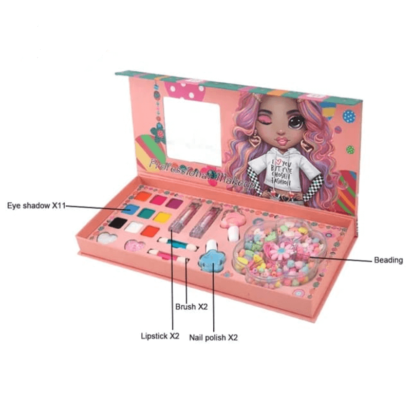 Eyeshadow palette makeup & diy beading kit