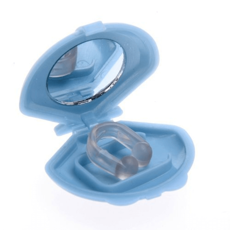 Pair of 2 in 1 mini anti snoring air purifier sleeping breath nose clip