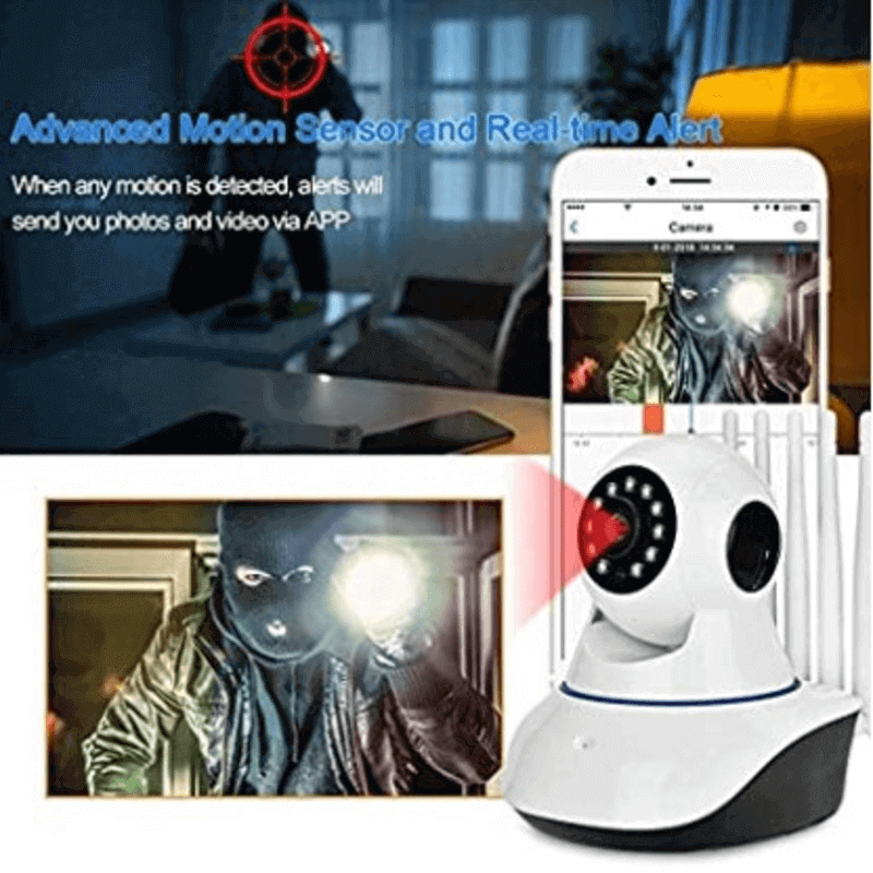 Night vision smart cctv wireless camera 5 antenna 2mp 1080p full hd