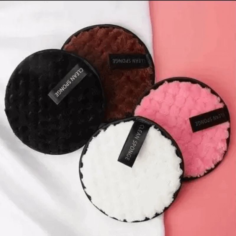 Microfiber makeup remover sponge reusable pack of 4