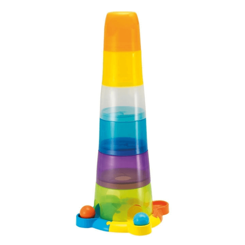 Colorful win fun stacks n roll fun balls and cups toy