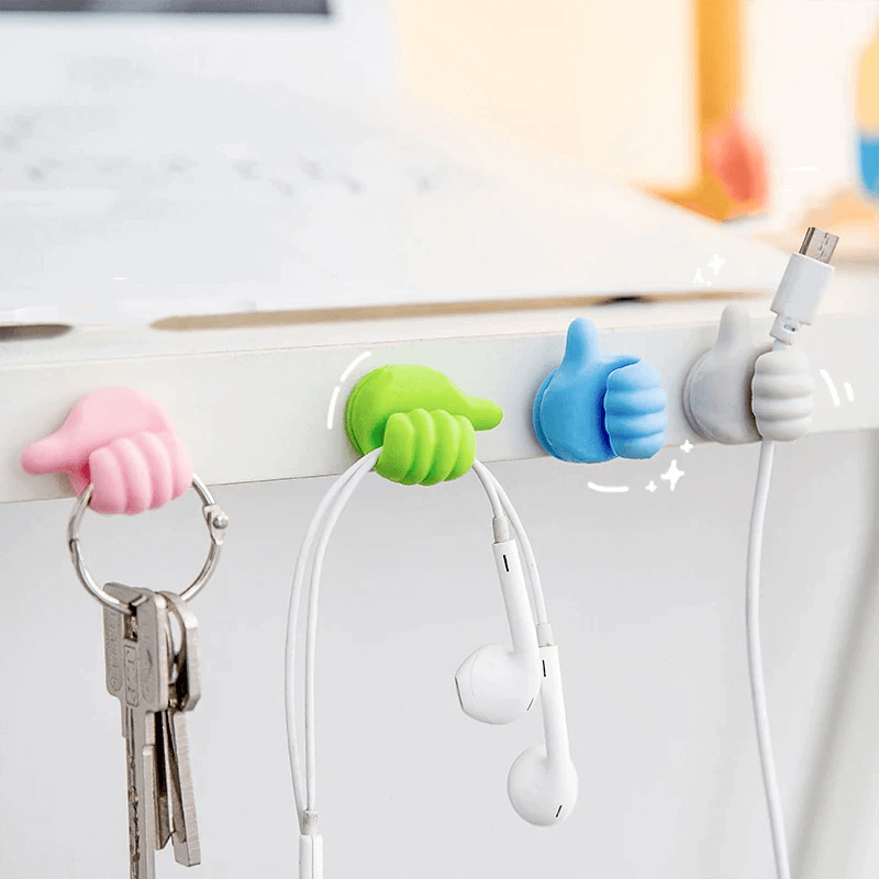 2pcs/set thumb style toothbrush holder