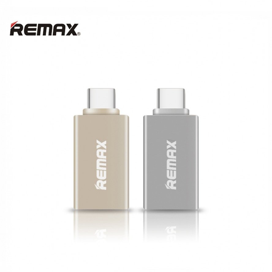Remax otg type-c usb adapter - silver