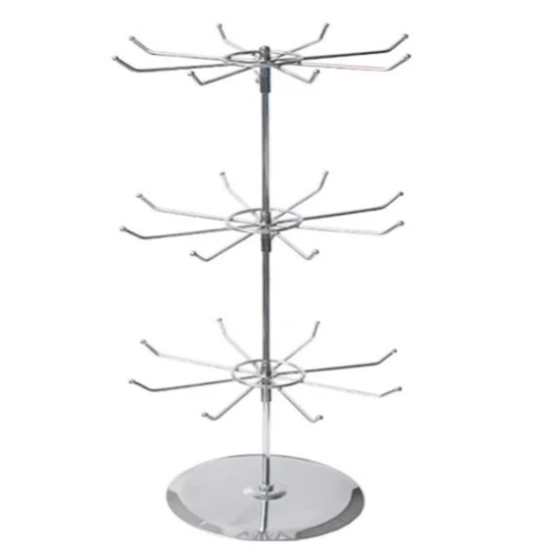 3 layers rotating jewelry stand (metal)