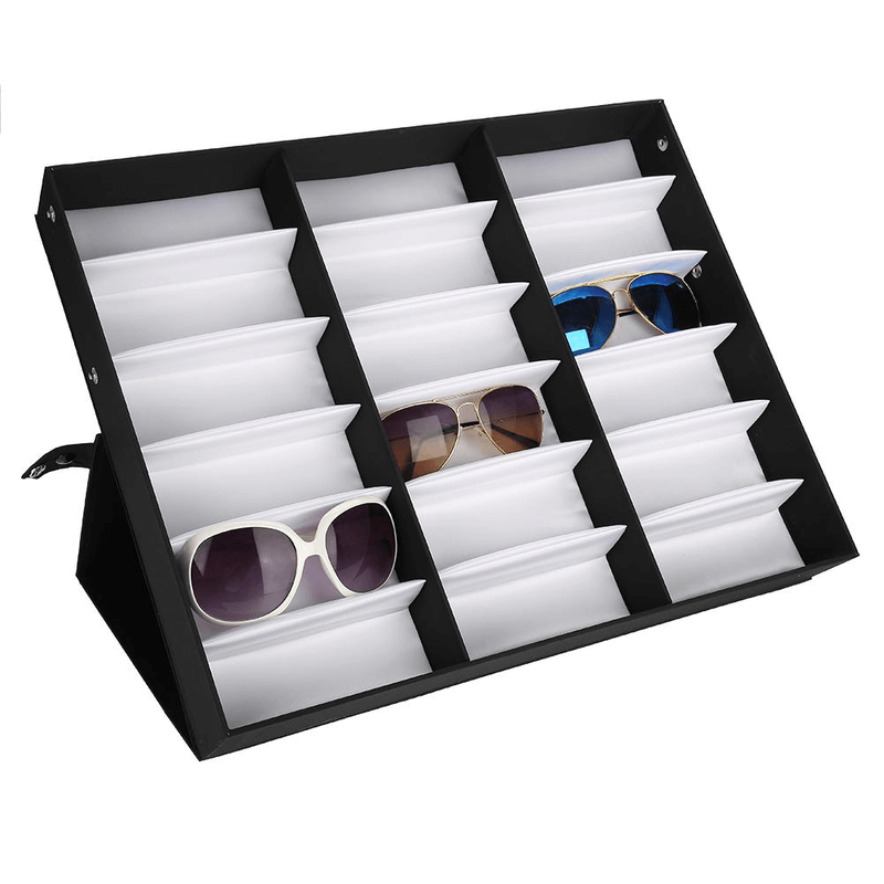 18 slot sun glasses organizer