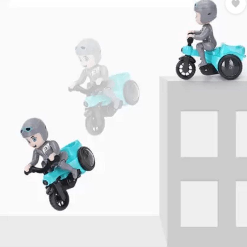 Musical tricycle riding boy with flashing lights