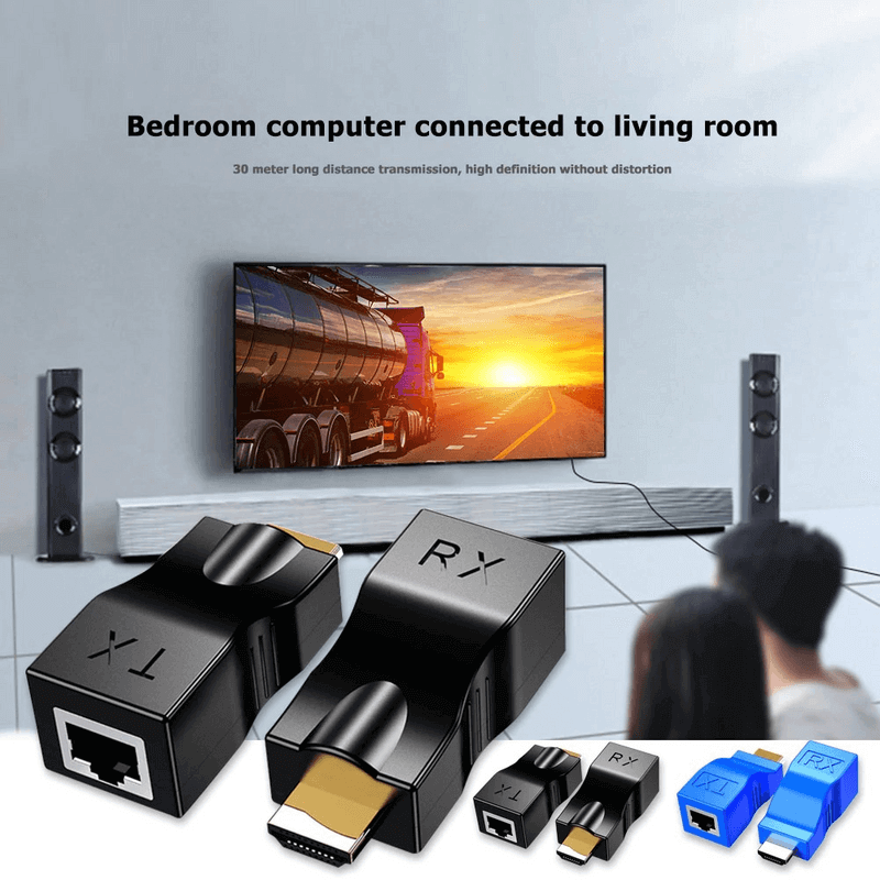 Hdmi cable extender 4k rj45 ports 1080p hd network