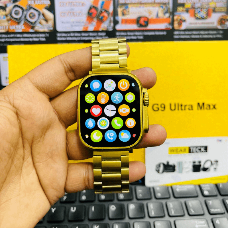 Haino teko g9 ultra max 1.92 inches display golden edition smart watch