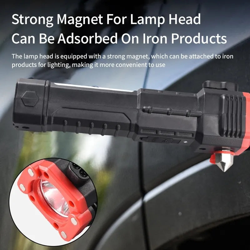 Portable led flashlight with hammer - Prozone