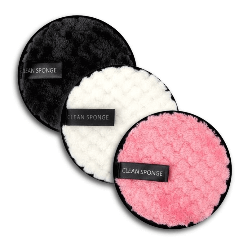 Microfiber makeup remover sponge reusable pack of 4