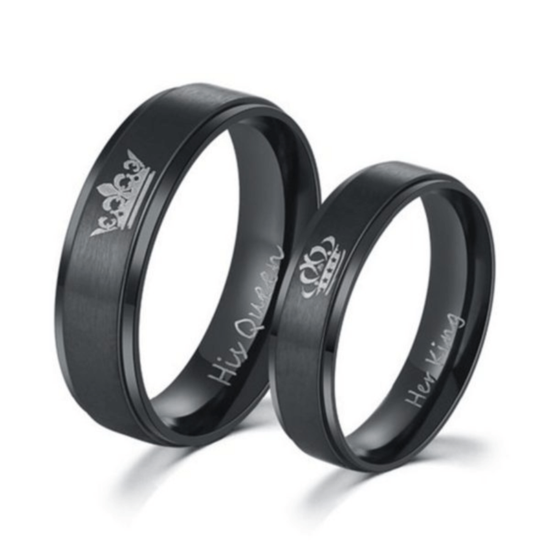 King & queen couple rings