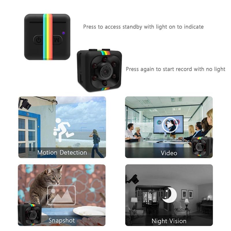 Sq11 hd night vision mini hidden spy secrete small camera