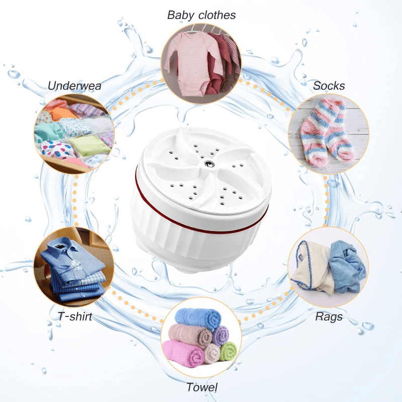 Portable ultrasonic turbine wash