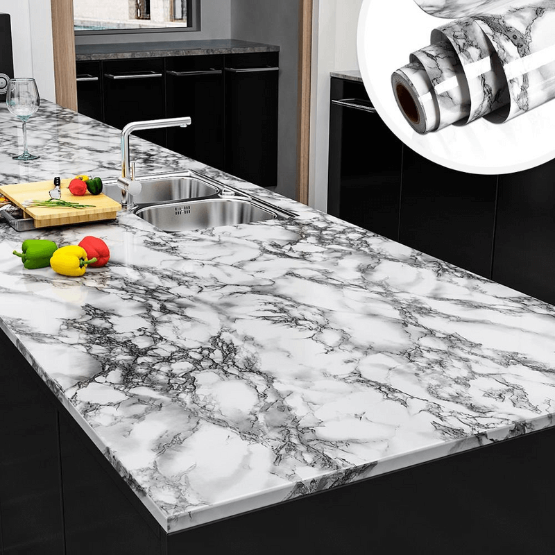 Marble mural pvc waterproof vinyl self-adhesive stickers