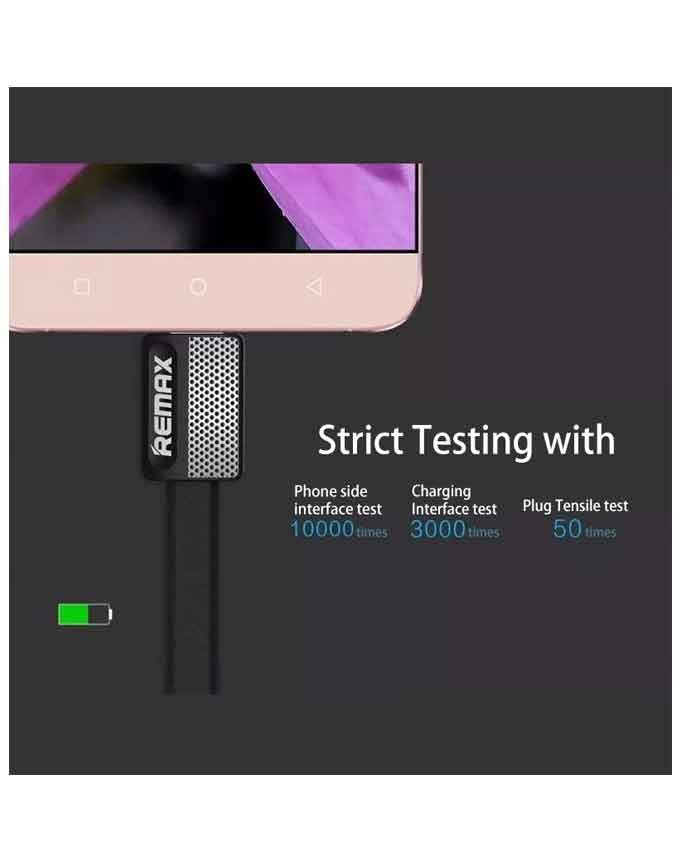 Remax rc-044m platinum metal micro usb data cable - black