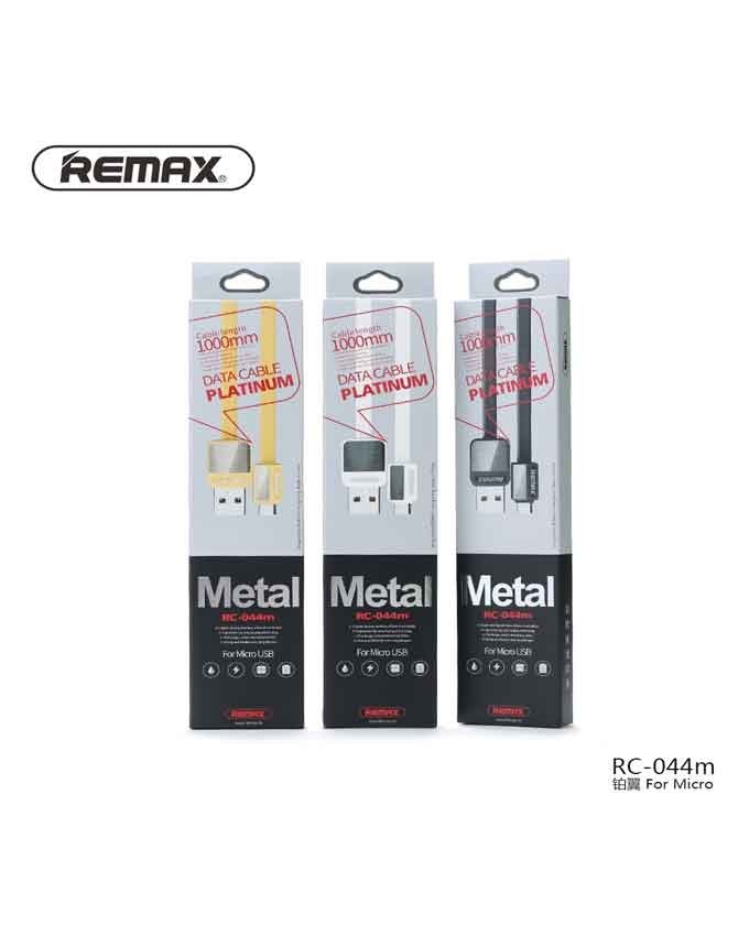 Remax rc-044m platinum metal micro usb data cable - black