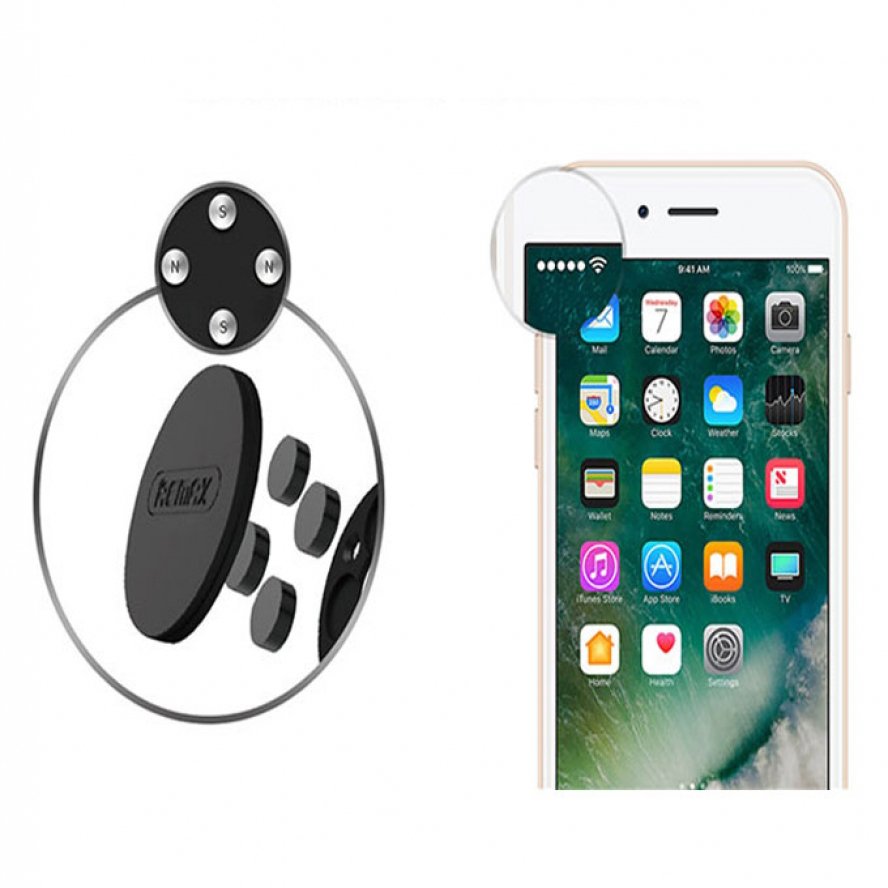 Remax magnetic car phone holder rm-c30 - black