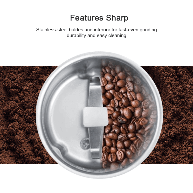 Powerful mini electric coffee grinder