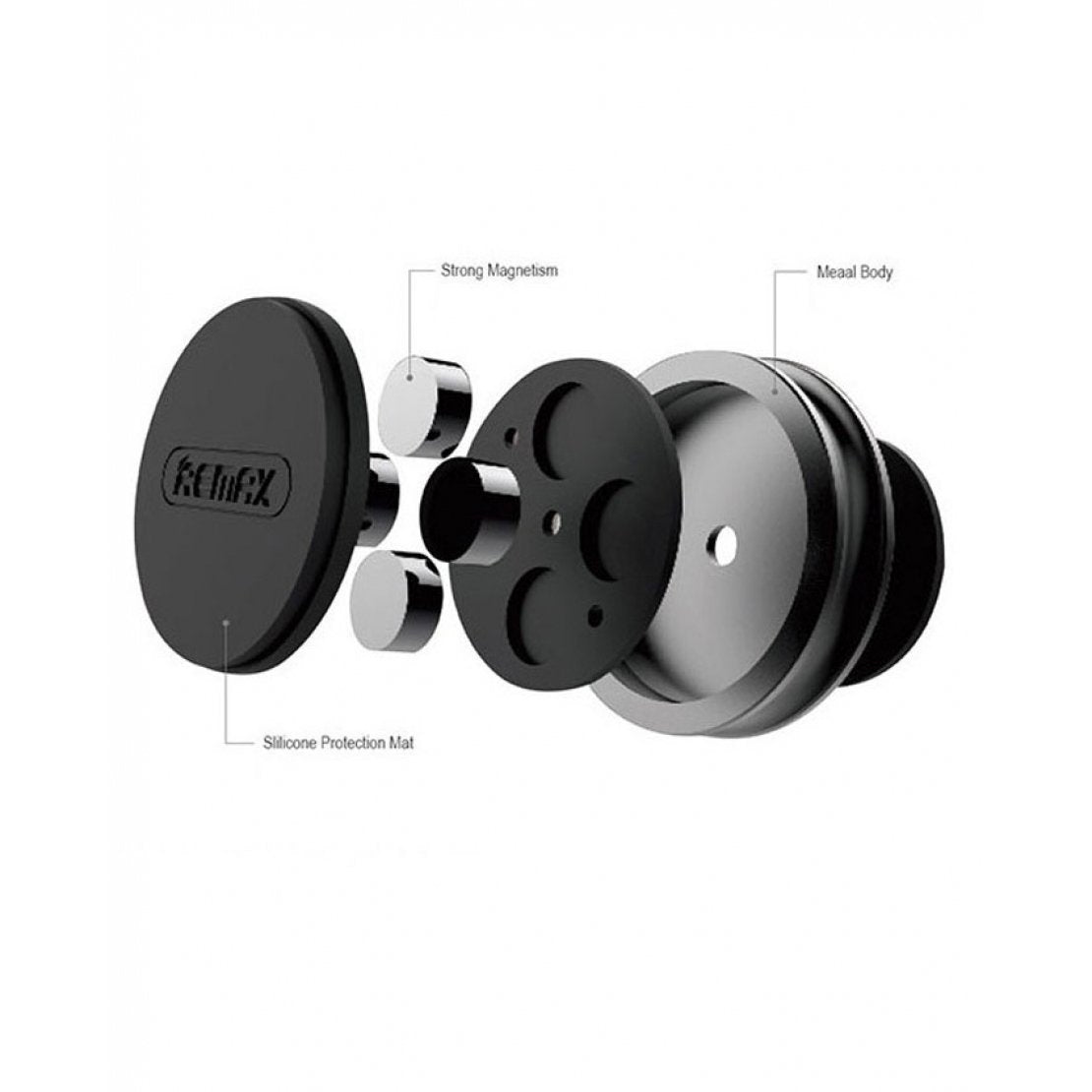 Remax magnetic car phone holder rm-c30 - black
