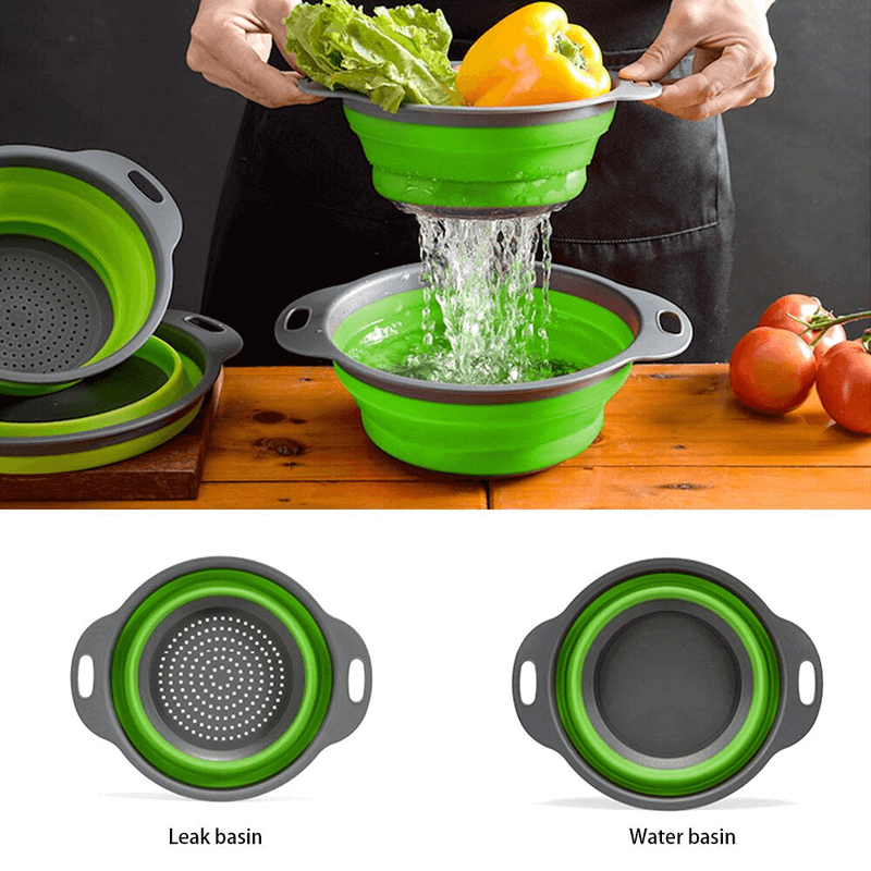 Foldable silicone filter baskets