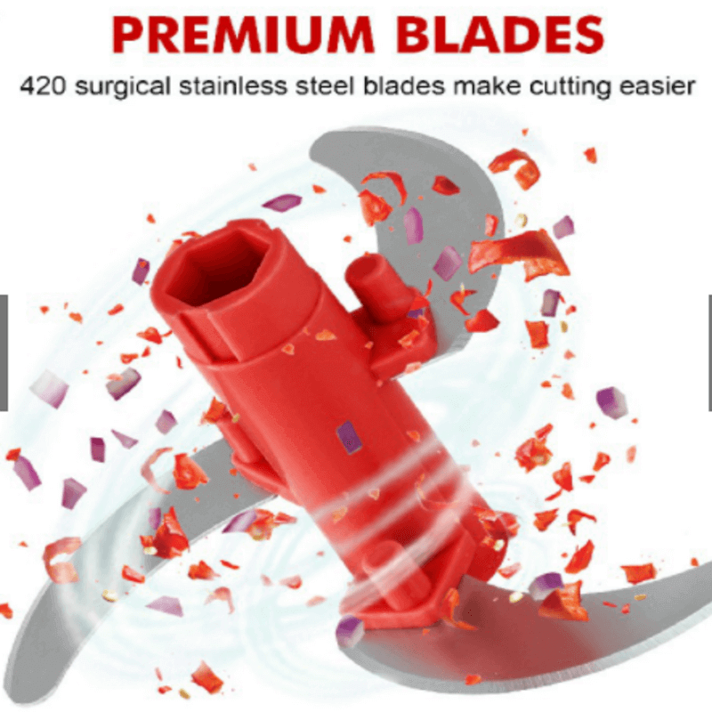 Manual speedy pull food chopper