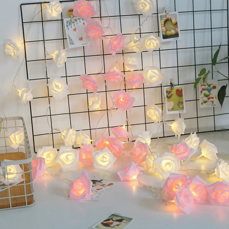 20 led string flowers