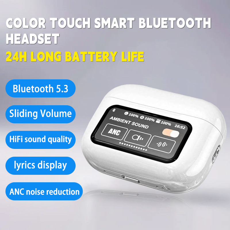 Touch screen anc wireless headset - Prozone