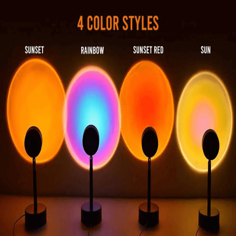 Sunset led projection night light