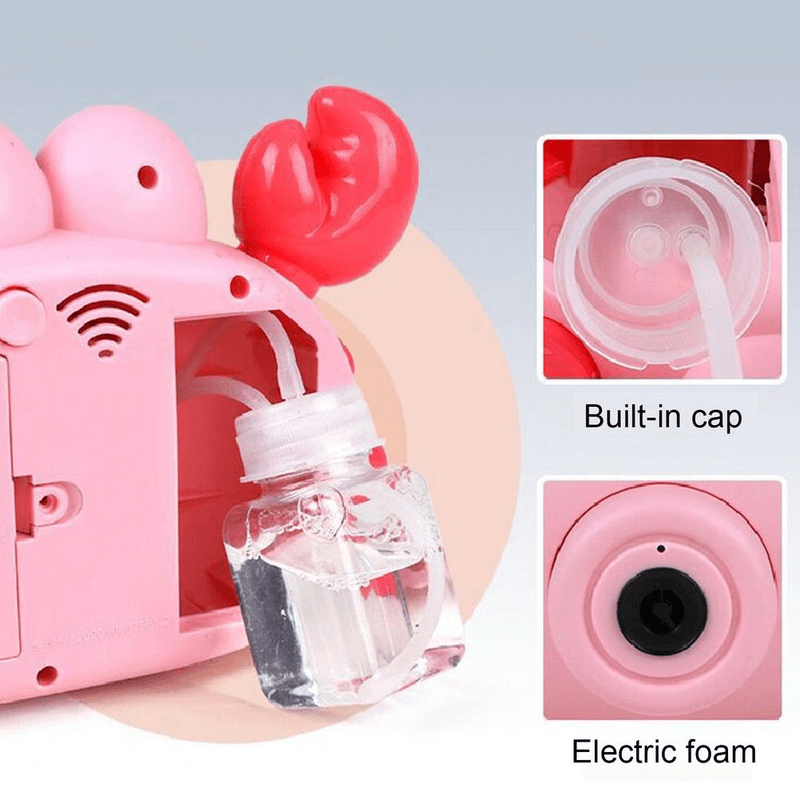 Cute crab camera bubble blowing toy
