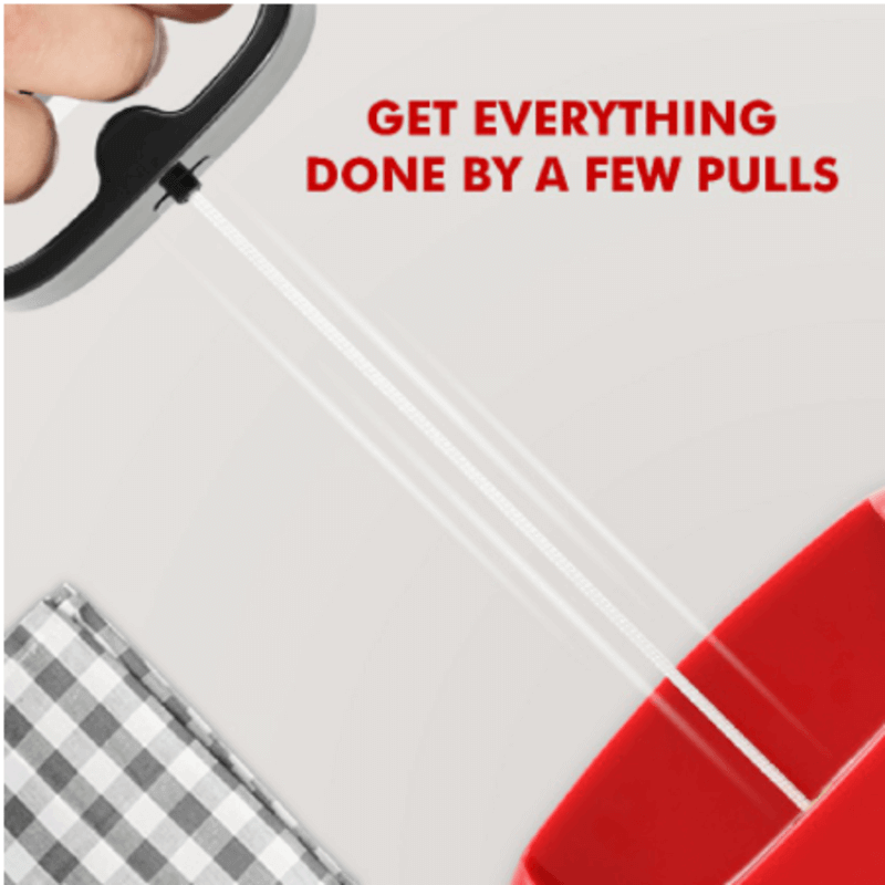 Manual speedy pull food chopper