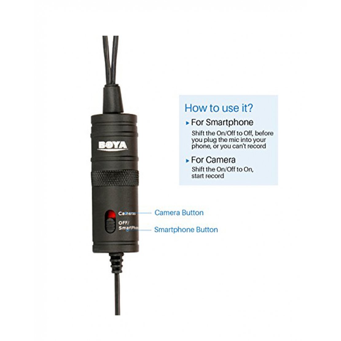 Boya by-m1dm dual lavalier omni-directional microphone