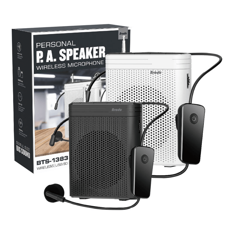 Bts-1383 3 inches rechargeable subwoofer with wireless microphone