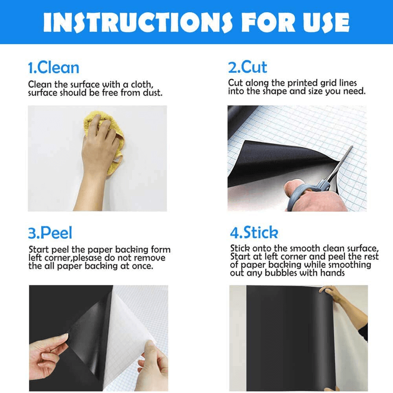 Self-adhesive black board
