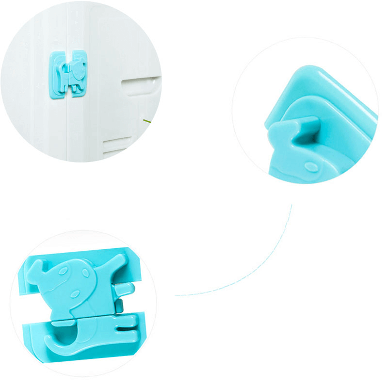 4 pcs of baby safety locks for kitchen storage doors