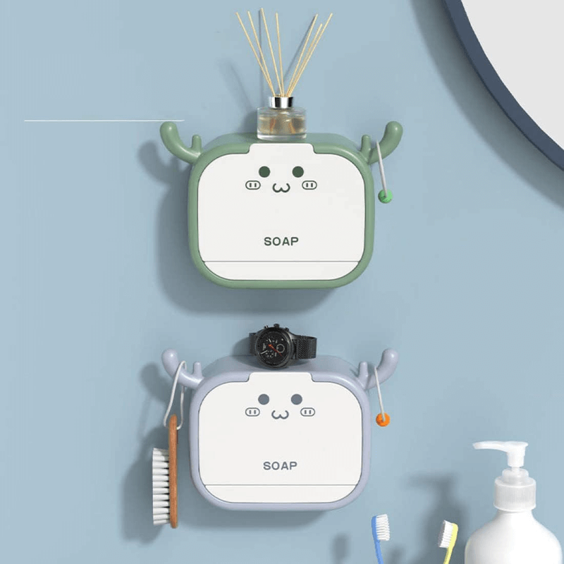 Flip-top cartoon antler soap box