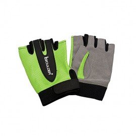 Weight lifting gloves green & grey for women