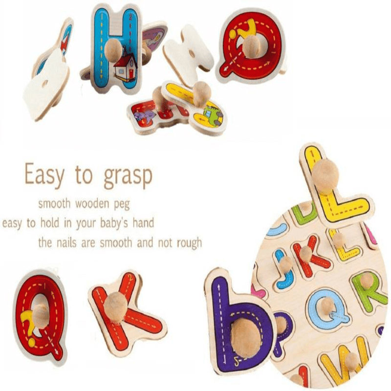 Montessori wooden alphabets puzzle