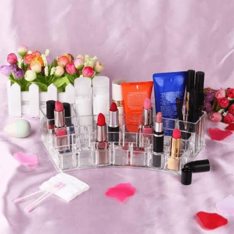 19 grid cosmetic organizer