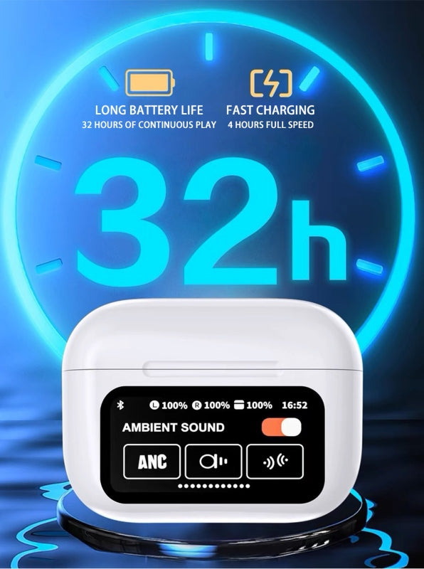 Touch screen anc wireless headset - Prozone