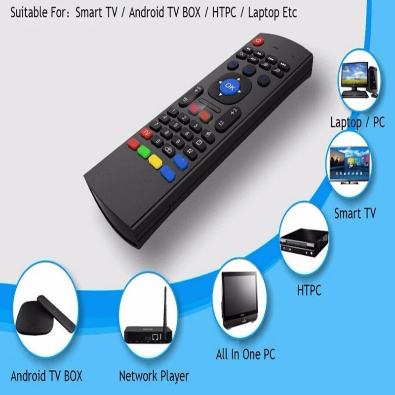 Mx3-a air mouse mini wireless keyboard smart remote control
