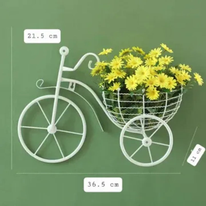Bicycle Design Wall Mounted Basket Indoor and Outdoor - Prozone