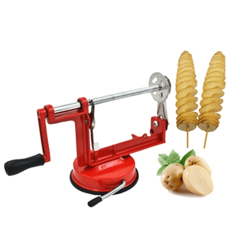 Potato spiral slicer